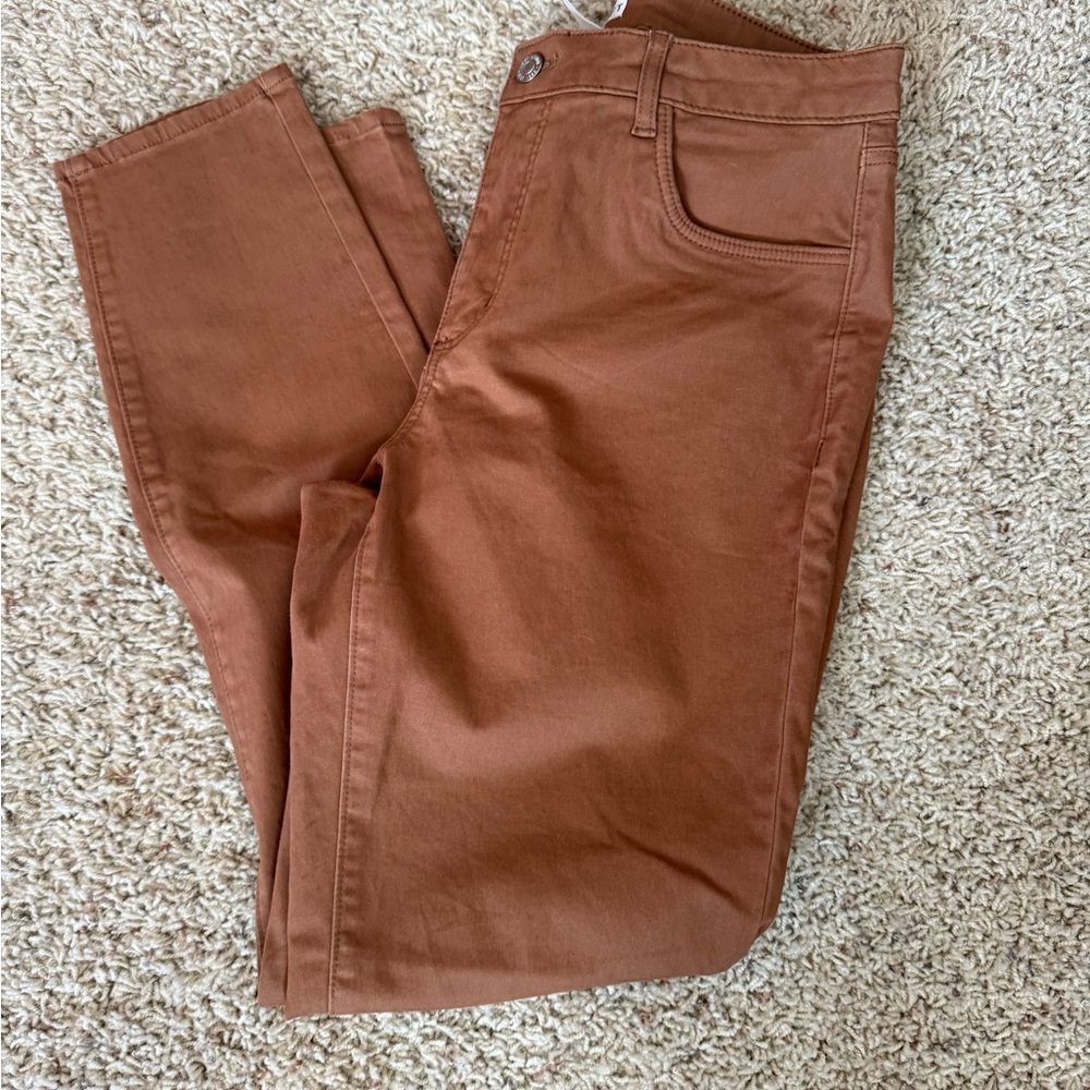 LOFT Tan Casual skinny pants size 8 29